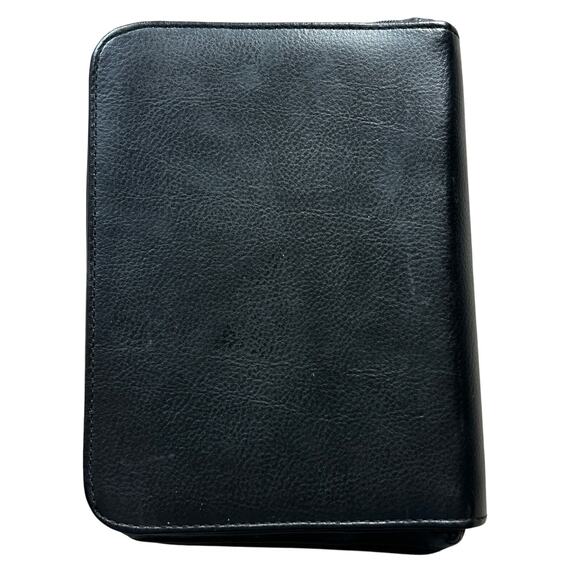 BMW Leather Owners Manual Cover Black Zipper Binder Y2K Models - Picture 3 of 5